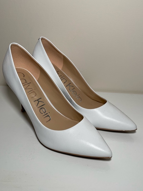 Calvin Klein Shoes - Calvin Klein Gayle Pumps in White Leather